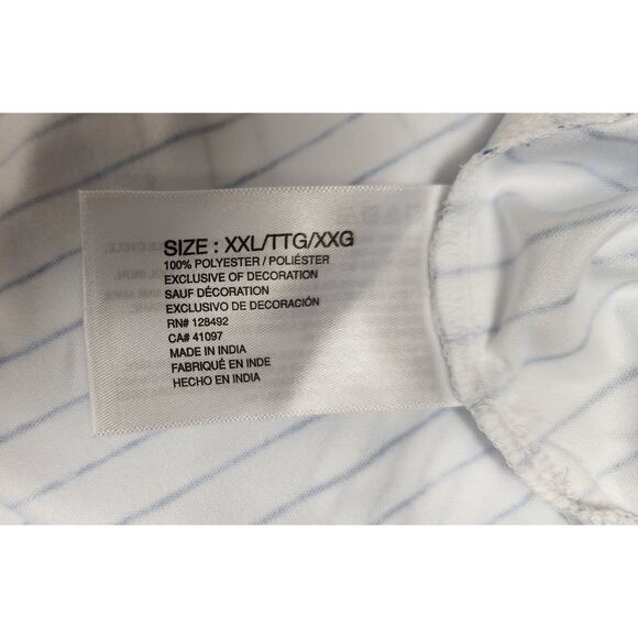 Greg Norman Performance Golf Polo Shirt Soft Lots Of 2 Size XXL White/Blue - Picture 9 of 9